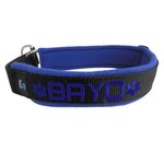 Fleece Half-Check Halsband met Naam - M | My K9