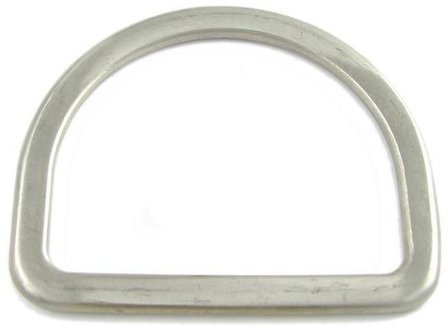 RVS D-ring 25mm x 21mm, roestvrijstaal