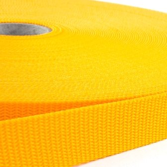 Polypropylene (PP) webbing - 20mm - yellow