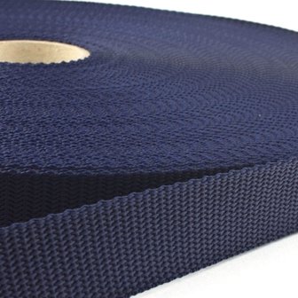 10m Tassenband / Parachuteband - Polypropyleen - 20mm - Donkerblauw