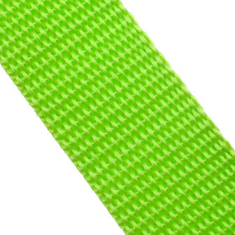 10m - Polypropylene (PP) webbing - 20mm - lime green