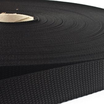 Polypropylene (PP) webbing - 25mm - black