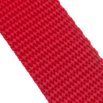 Tassenband / Parachuteband - Polypropyleen - 25mm - Rood
