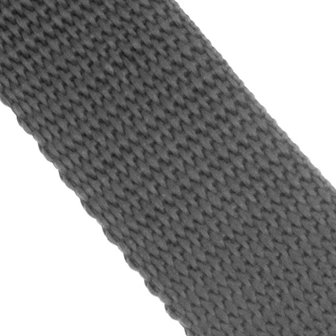 Tassenband / Parachuteband - Polypropyleen - 25mm - Antraciet grijs
