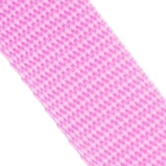 10m - Polypropylene (PP) webbing - 25mm - pink