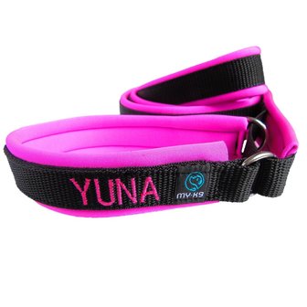 Neoprene Agility slip leash with name - S | My K9