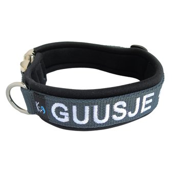 Neoprene dog collar with name - L | My K9