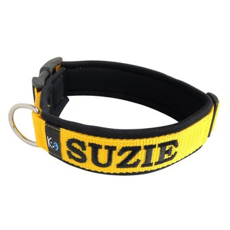 Neoprene dog collar with name - L | My K9