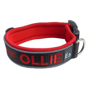 Neoprene dog collar with name - L | My K9