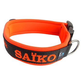 Neoprene dog collar with name - L | My K9