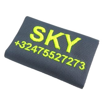 Embroidered Name label for AnnyX harness