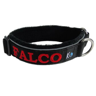 Fleece buckleless collar with name - XS | My K9