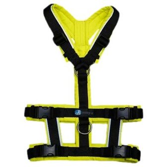*Limited Edition* AnnyX SAFETY escape proof harness Black/Yellow reflective