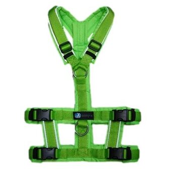 *Limited Edition* AnnyX SAFETY anti-ontsnappingstuigje Grasgroen/Neongroen Reflecterend