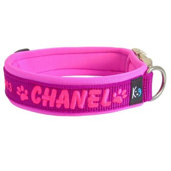 Neoprene dog collar with name - S | My K9