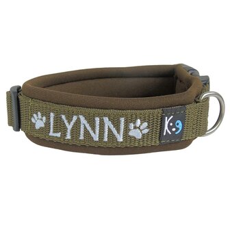 Neoprene dog collar with name - S | My K9