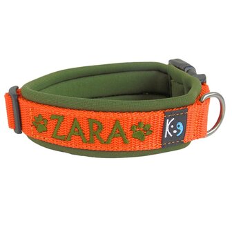 Neoprene dog collar with name - S | My K9