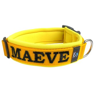 Neoprene dog collar with name - M | My K9