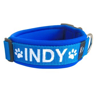 Neoprene dog collar with name - L | My K9