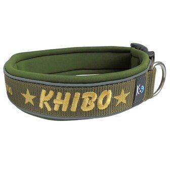 Neoprene dog collar with name - L | My K9