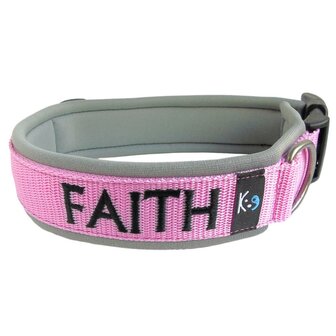 Neoprene dog collar with name - L | My K9