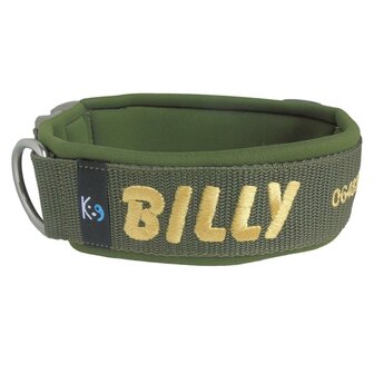 Neoprene dog collar with name - XL | My K9