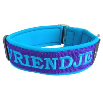 Neoprene dog collar with name - XL | My K9