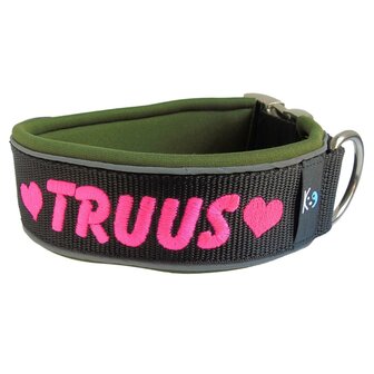 Neoprene dog collar with name - XL | My K9