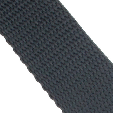 50m - Polypropylene (PP) webbing - 20mm - charcoal - grey