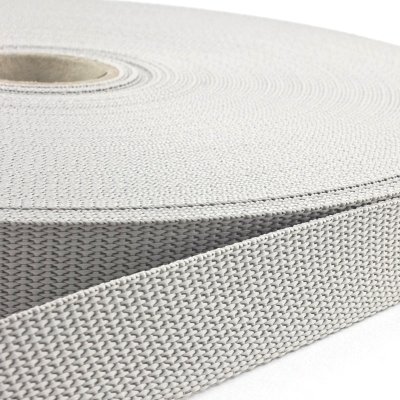 Polypropylene (PP) webbing - 20mm - grey