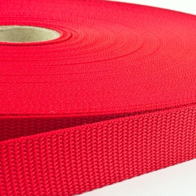 Polypropylene (PP) webbing - 25mm - red