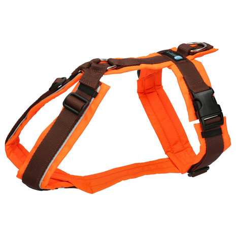 AnnyX Y-harness PROTECT Brown/Neon orange