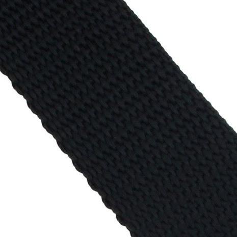 50m Tassenband / Parachuteband - Polypropyleen - 40mm - Zwart