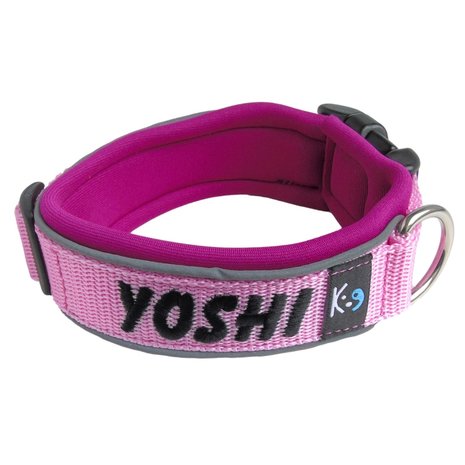 Neoprene dog collar with name - L | My K9