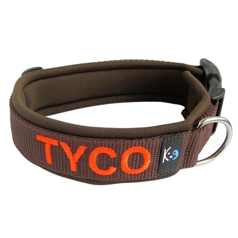 Neoprene dog collar with name - L | My K9