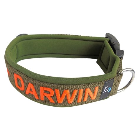 Neoprene dog collar with name - L | My K9