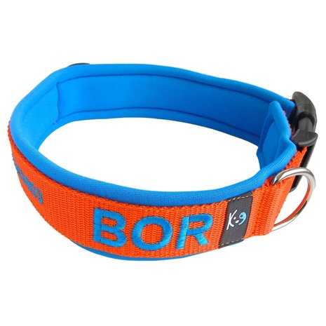 Neoprene dog collar with name - L | My K9