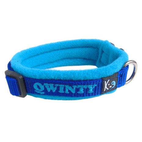 Fleece dog collar with name - XS | My K9