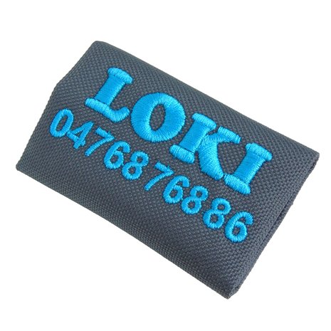 Embroidered Name label for AnnyX harness