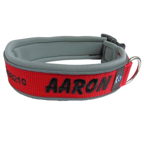 Neoprene dog collar with name - L | My K9