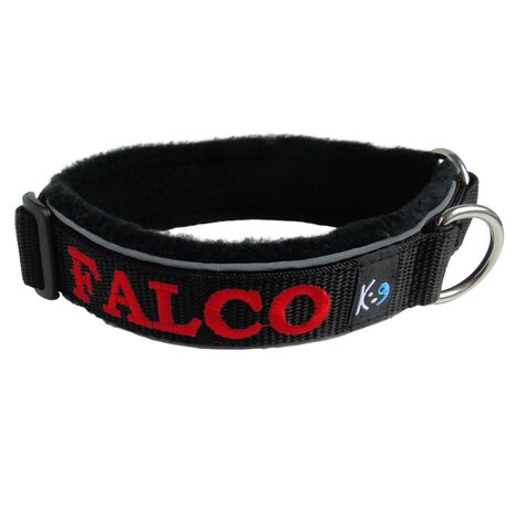 Fleece Buckleless dog collar with name - L | My K9