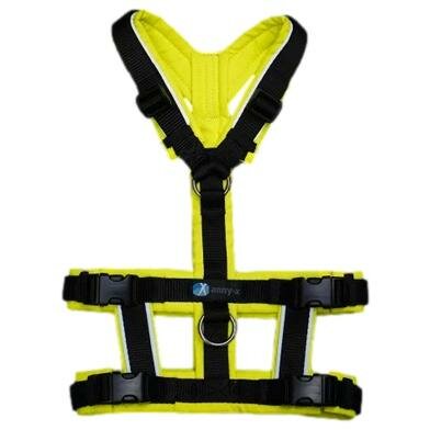 *Limited Edition* AnnyX SAFETY escape proof harness Black/Yellow reflective