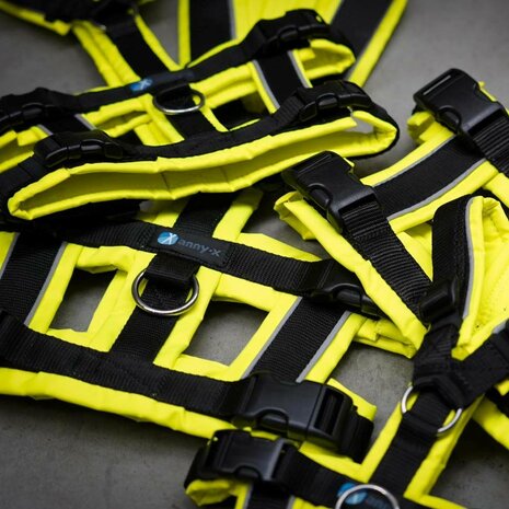 AnnyX SAFETY escape proof harness Black/Yellow reflective - size S