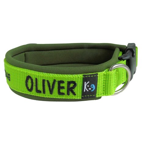 Neoprene dog collar with name - S | My K9