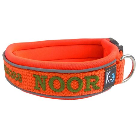 Neoprene dog collar with name - S | My K9