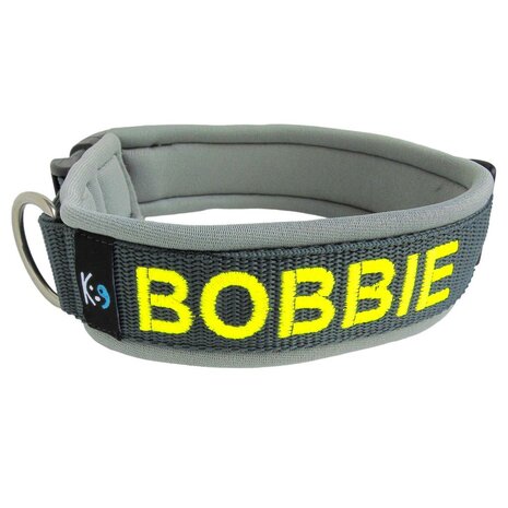 Neoprene dog collar with name - L | My K9