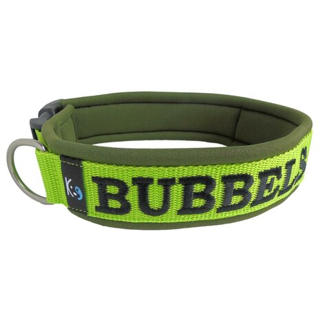 Neoprene dog collar with name - L | My K9