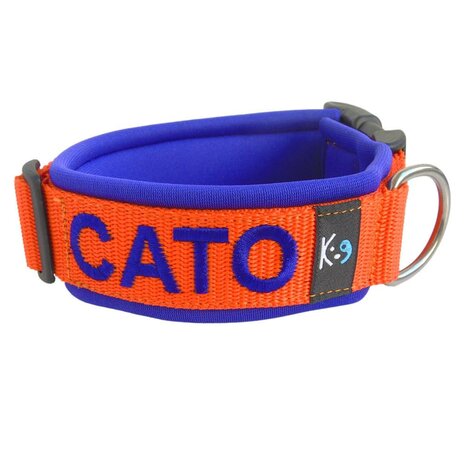 Neoprene dog collar with name - L | My K9