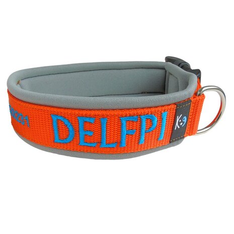 Neoprene dog collar with name - L | My K9