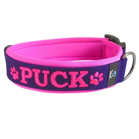 Neoprene dog collar with name - L | My K9